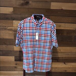 NWT Life Khaki By Haggar Men's Short Sleeve Linen Shirt XXL